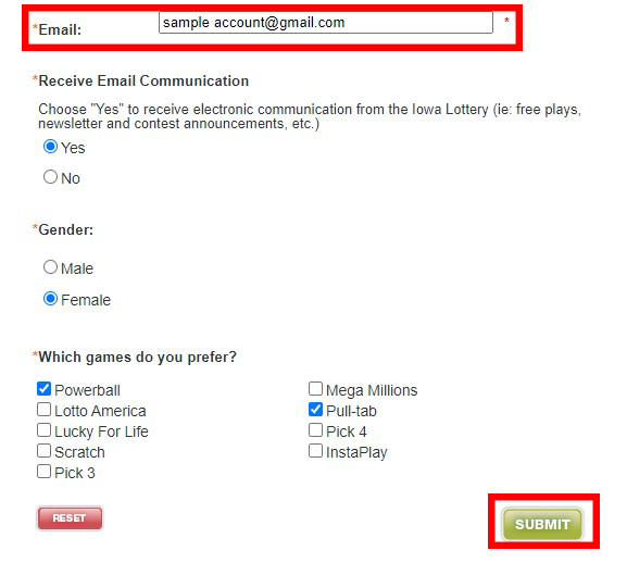 official lottery